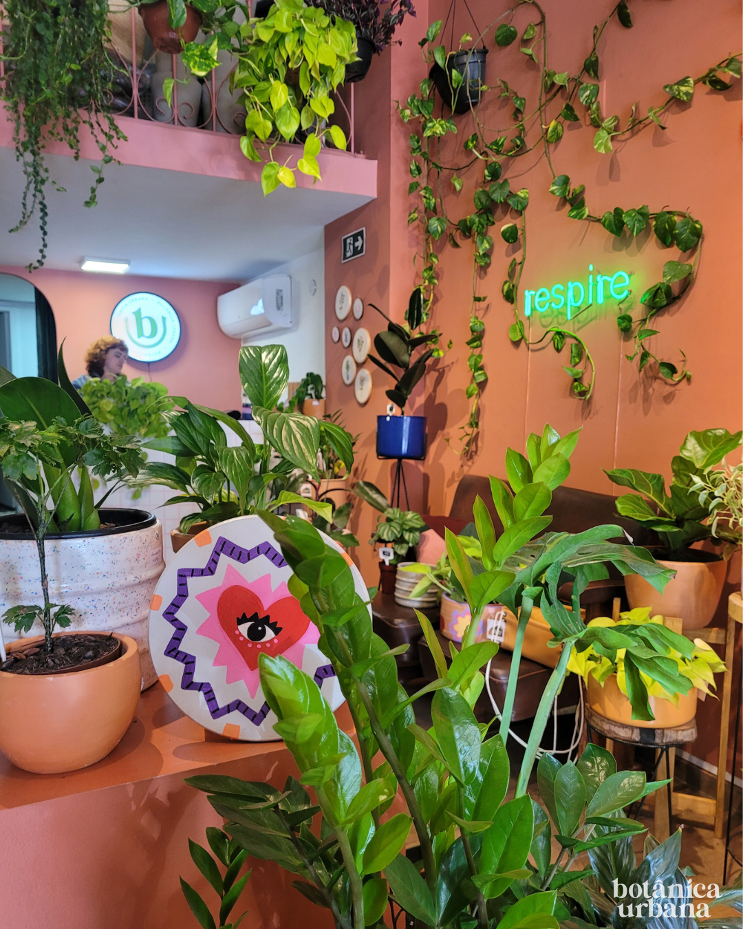 Interior da loja Botânica Urbana